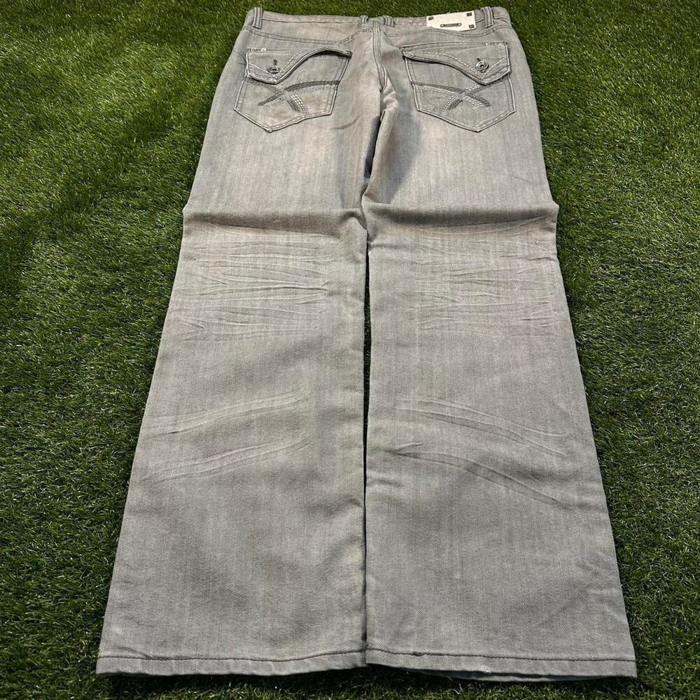 Y2K GREY JEANS STRAIGHT FIT